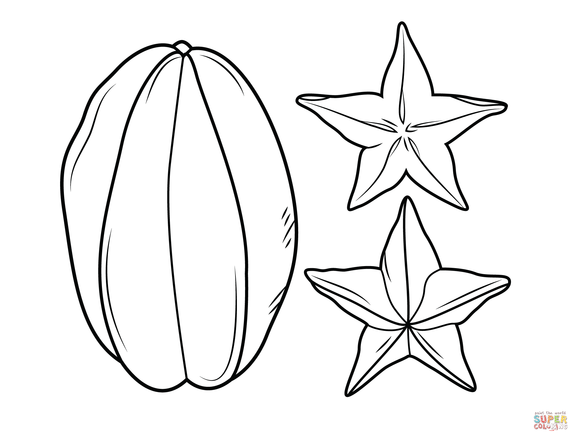 1977x1506 Star Fruit Coloring Pages Free Coloring Pages