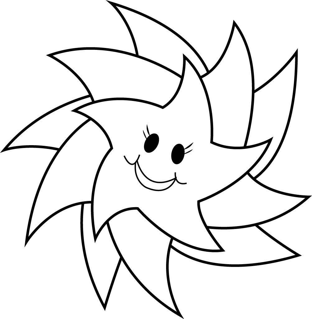 1003x1024 Multiple Happy Star Coloring Page Wecoloringpage
