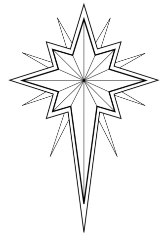 340x480 Christmas Star Coloring Page Free Printable Coloring Pages