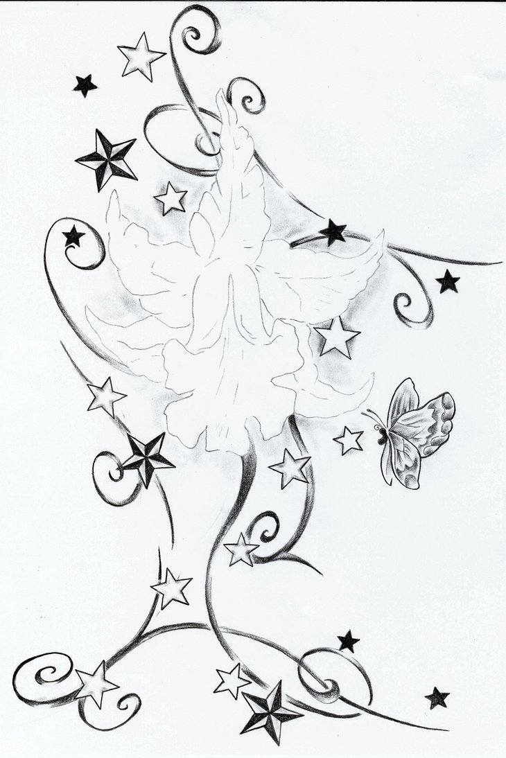 730x1094 Star Flower Tattoo Designs Group