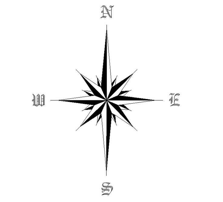 736x665 Pretty North Star Tattoo Designs