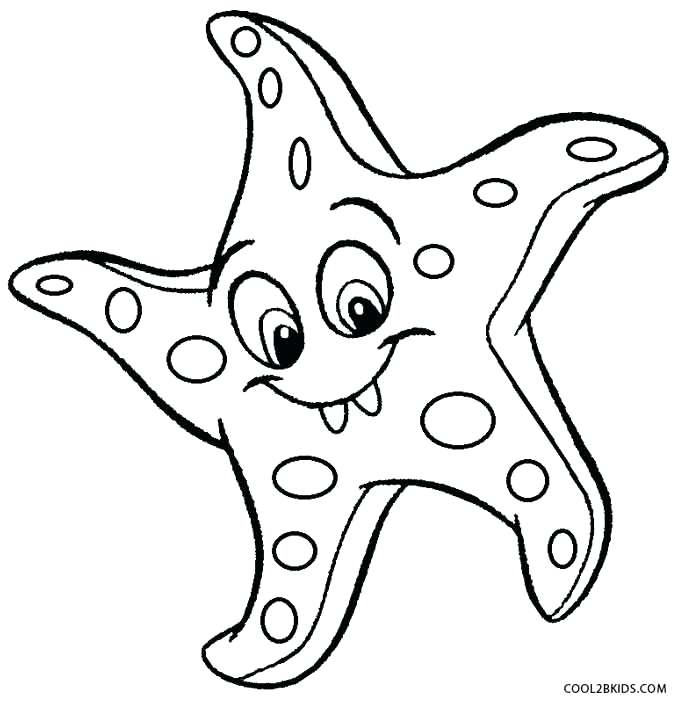 685x703 Star Fish Coloring Images Starfish Coloring Pages For Kids