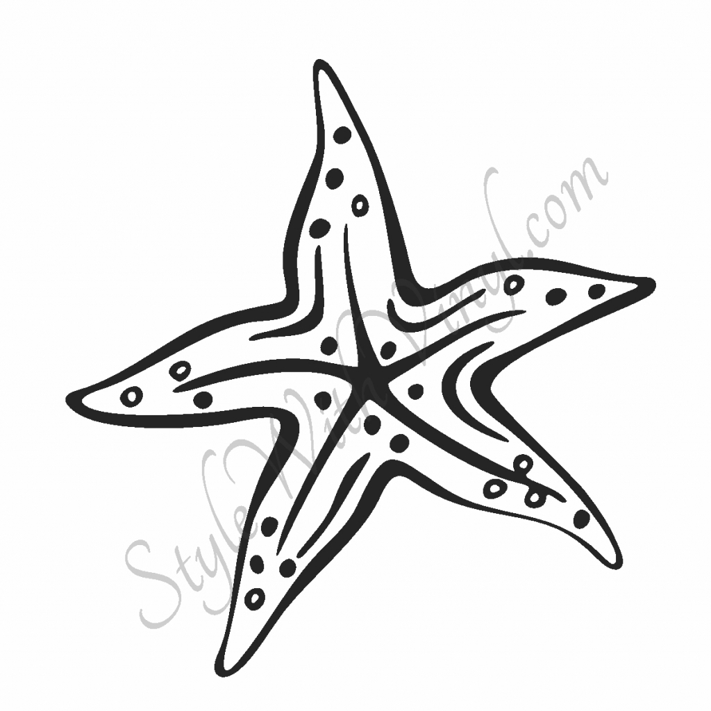 1024x1024 Drawing Of A Starfish