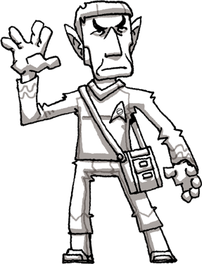 287x374 Spock Greyscale (Star Trek