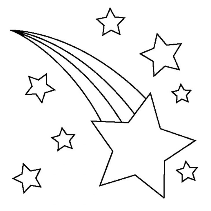 728x728 Star Coloring Pages
