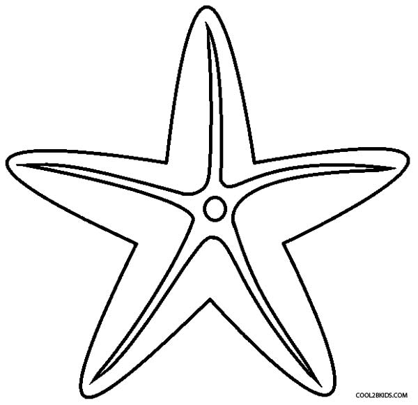 600x581 Star Fish Coloring Pages