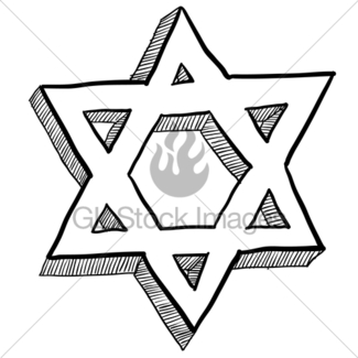 325x325 Star Of David Sketch Gl Stock Images