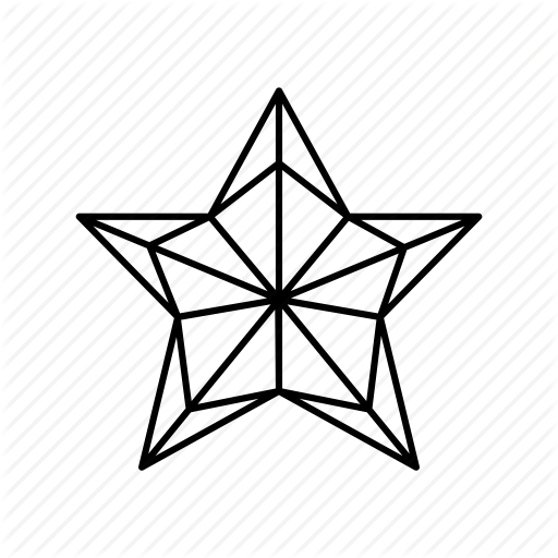 512x512 Christmas Decoration, Pentagon, Prize, Star, Star Outline, Tree