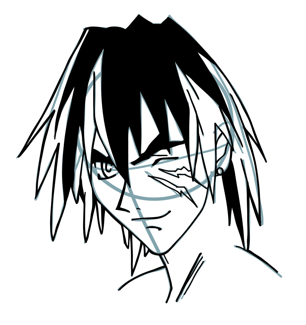 1024x1085 How To Draw Gene Starwind From Outlaw Star