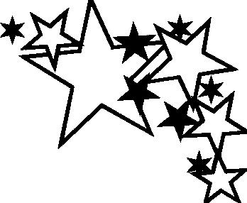 348x286 Fancy Star Outline Clipart
