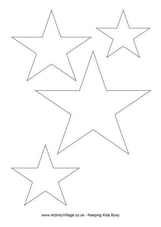 320x452 Star Drawing Template Stars Drawing Outline Png 8