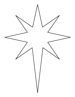 263x340 Star Of Bethlehem Outline