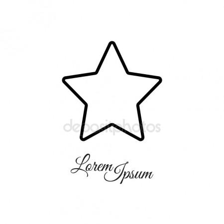 450x450 Star Outline Icon Stock Vector Kchungtw