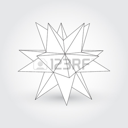 450x450 Polyhedron, Star Shape Royalty Free Cliparts, Vectors, And Stock