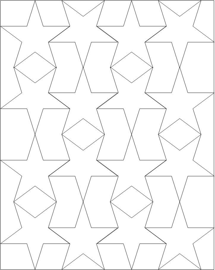 724x909 Star Coloring Page