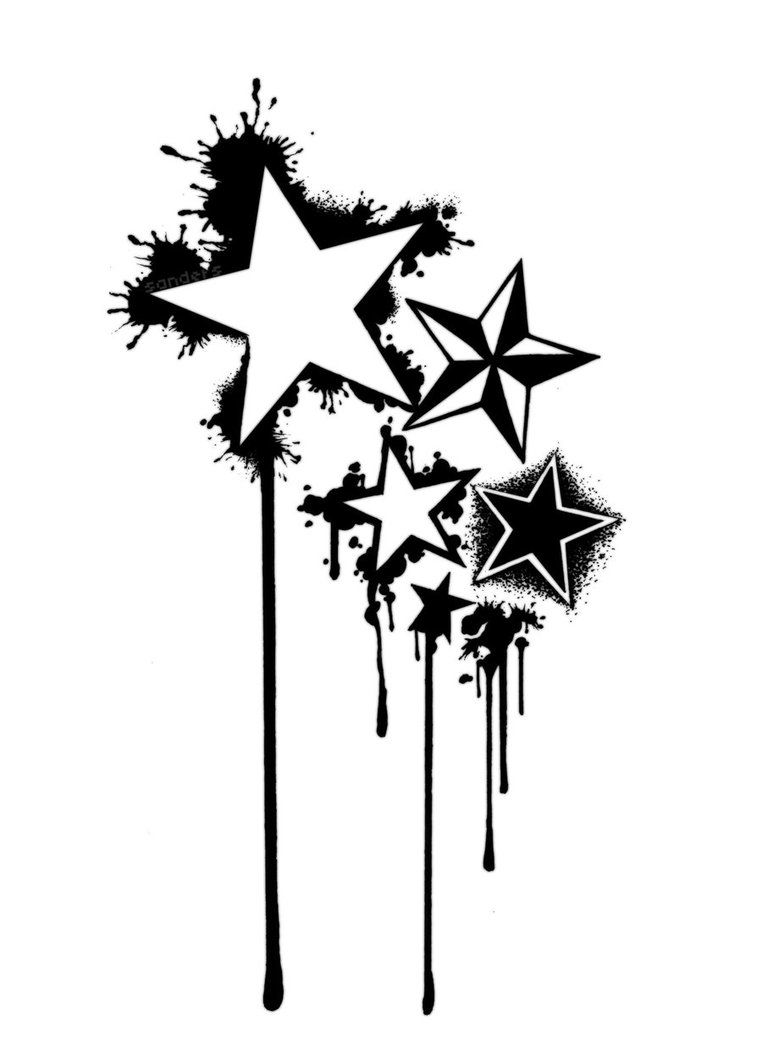 762x1047 Star Tattoo Drawings Stars Tattoo By ~sandersk