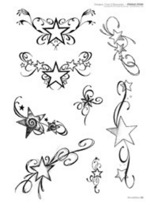 527x720 Star Tattoo Designs Tattoo, Star And Middle