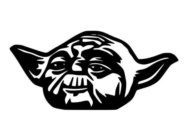 640x480 Star Wars Car Sticker Creative Cartoon Yoda Jedi Force Vinyl Car