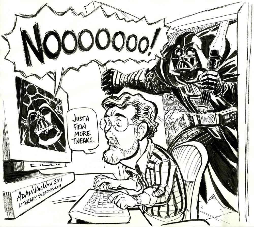 1000x895 Funny Vader Literary Sketches