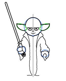 260x315 How To Draw Yoda From Star Wars