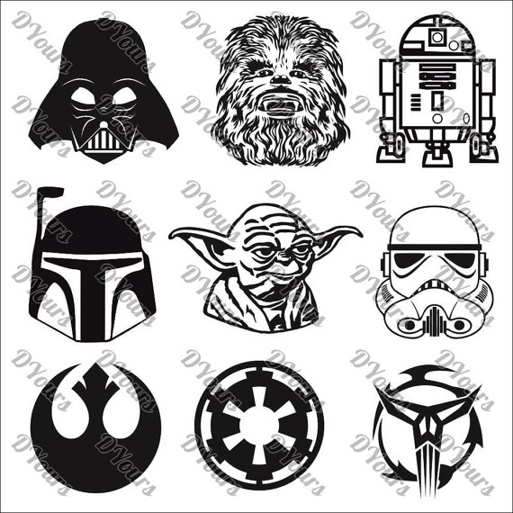 570x570 Star Wars Characters 9 Vector Models Vector Collection Svg