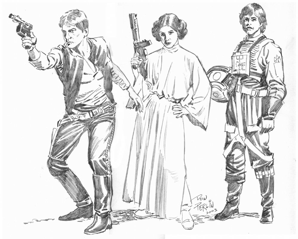 998x800 Star Wars Leads, In Don Perlin's Art Commissions Comic Art Gallery
