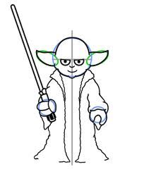 204x247 How To Draw Yoda Easy, Step By Step, Star Wars Characters, Draw