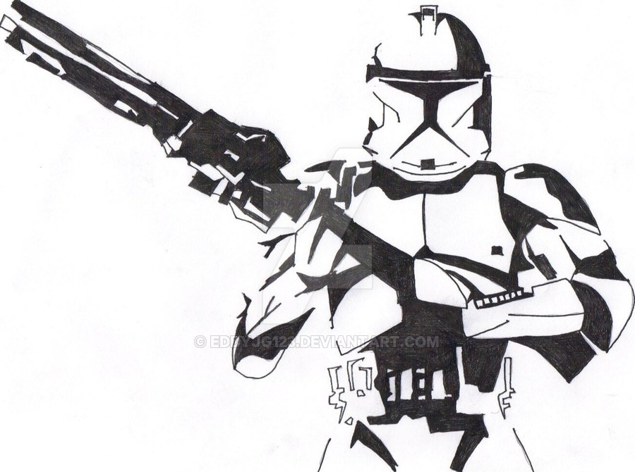 900x670 Star Wars Clone Trooper Doodle By Eddyjg123