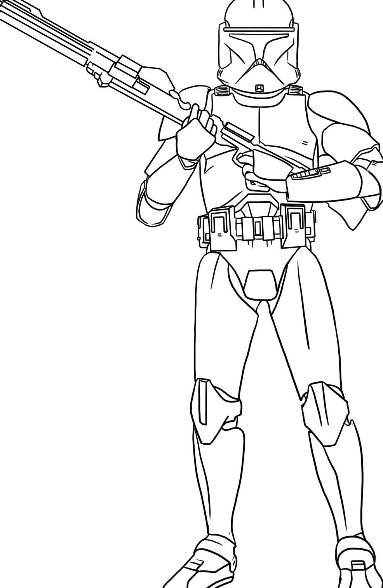 1248x1915 Star Wars Clone Trooper Coloring Page Star Wars Party