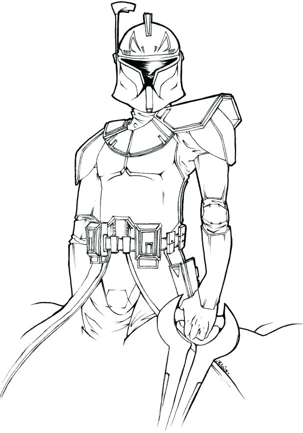 618x883 Star Wars The Clone Wars Coloring Pages Clone Trooper Coloring
