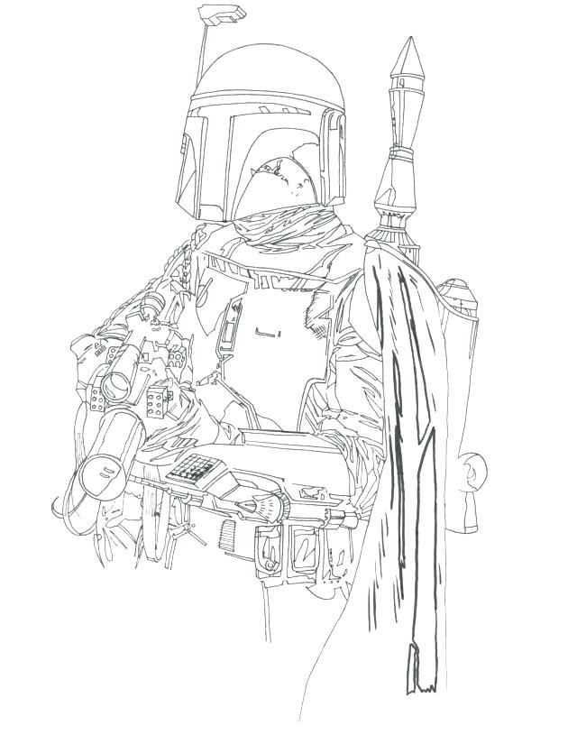 640x825 Star Wars Clone Trooper Coloring Pages