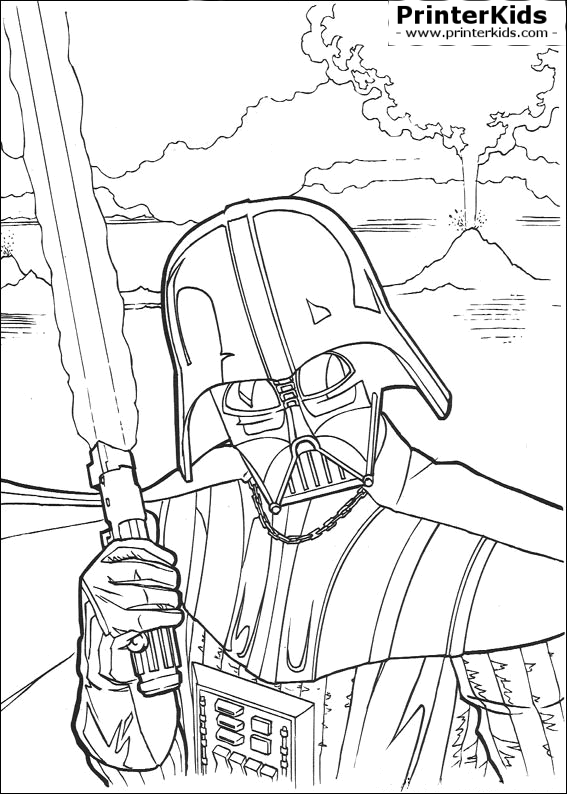 567x794 Star Wars Darth Vader Coloring Pages