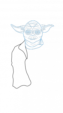 215x382 How To Draw Yoda, Star Wars, Movies, Easy Step By Step Drawing