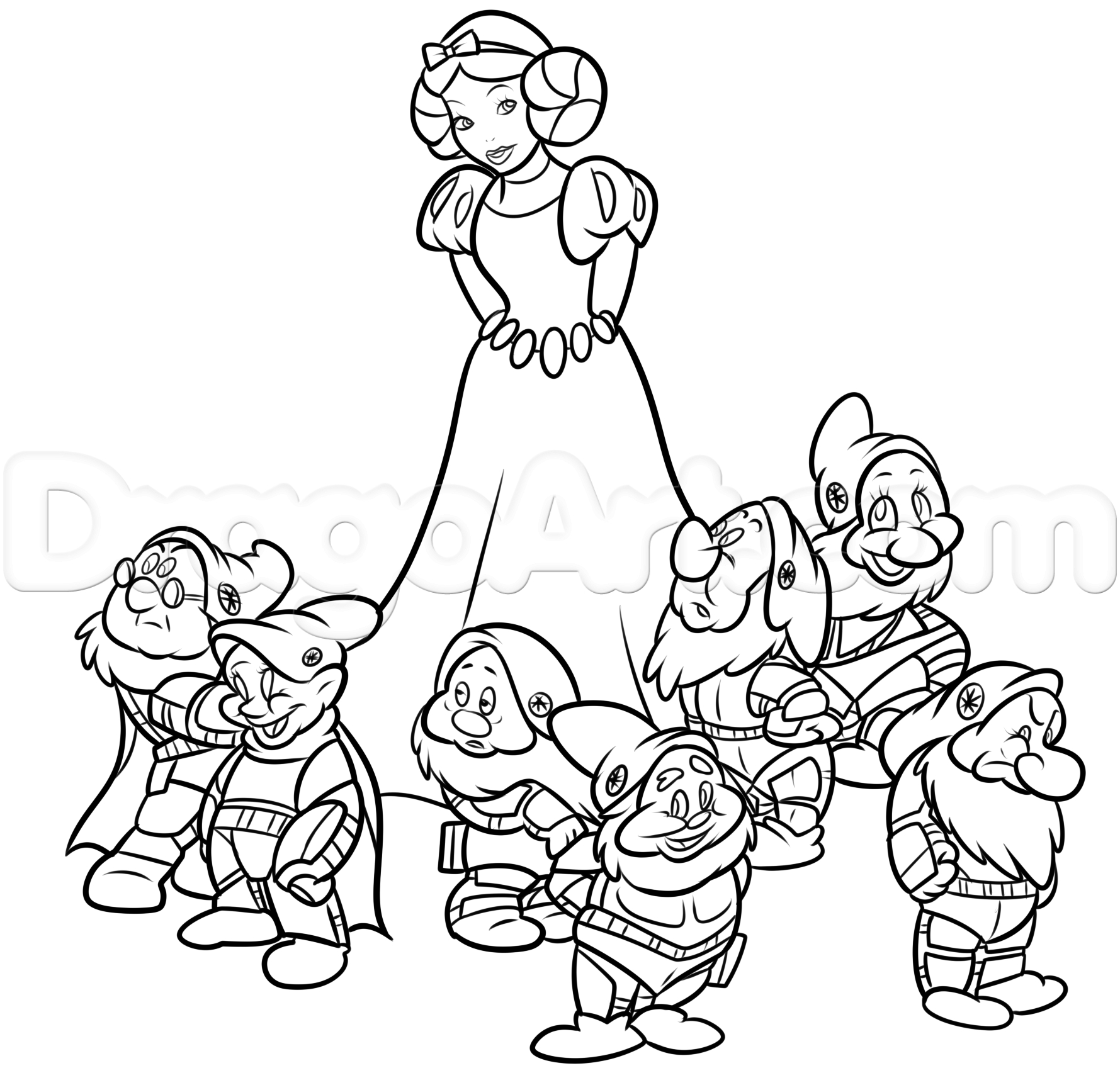 1779x1732 Snow White Drawing Pictures Snow White Star Wars Drawing Lesson