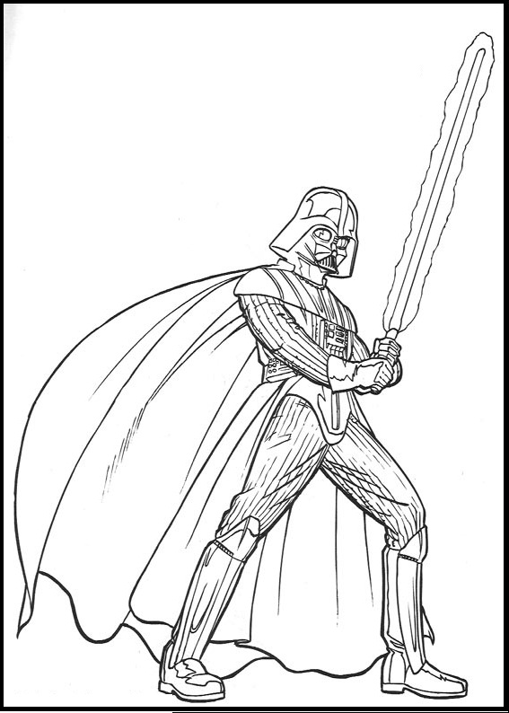 567x794 Drawn Darth Vader Printable