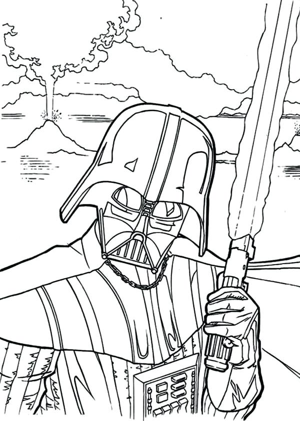 600x840 Darth Vader Coloring Page Star Wars Coloring Pages Star Wars Kids