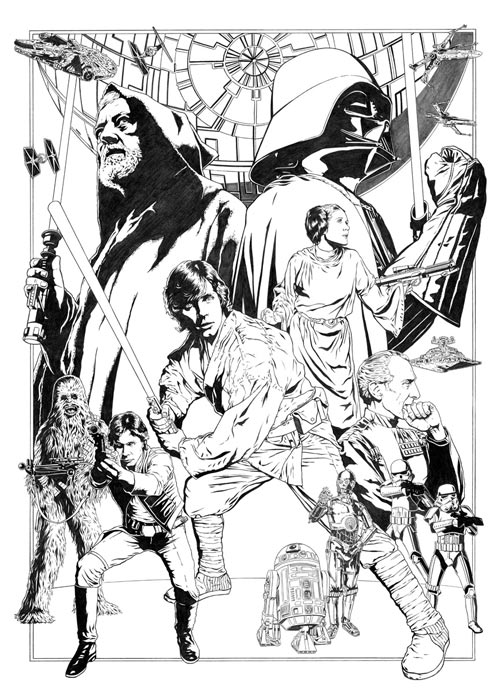 500x694 Star War Wallpaper Star Wars Drawings