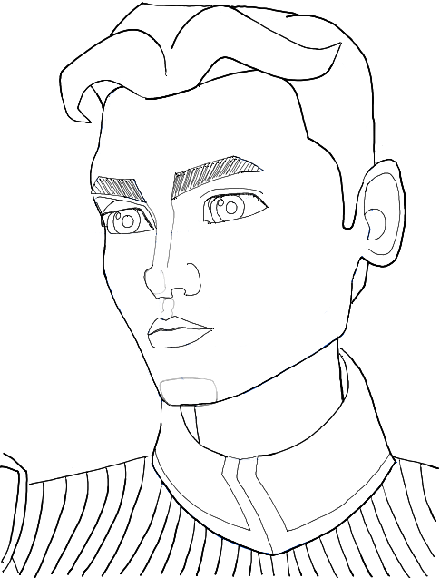 485x637 How To Draw Lux Bonteri From Star Wars Clone Wars Step By Step