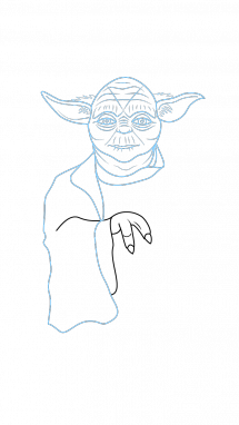 215x382 How To Draw Yoda, Star Wars, Movies, Easy Step By Step Drawing