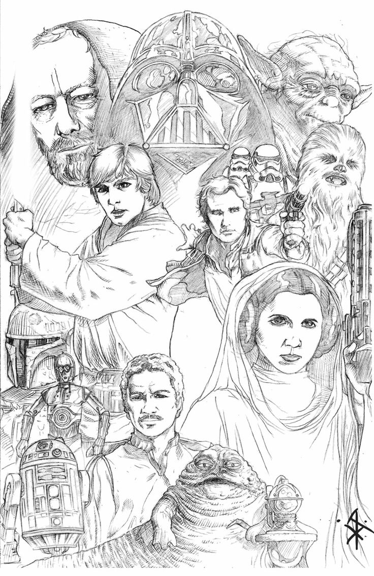 Star Wars Pencil Drawing