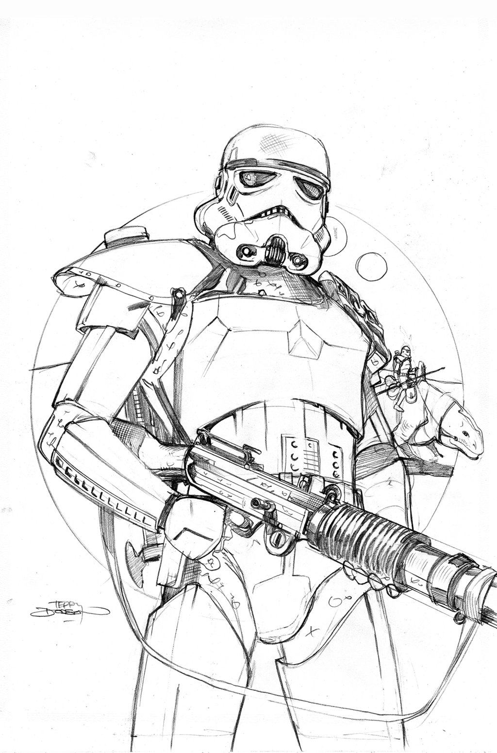 1024x1551 Star Wars 20 Cover Pencils By Terrydodson On Lineart