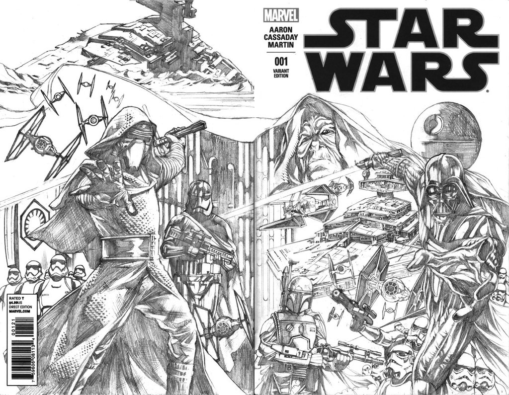 1024x795 Star Wars Blank Cover A (1 Of 3) Legacy (Pencils) By Titancross