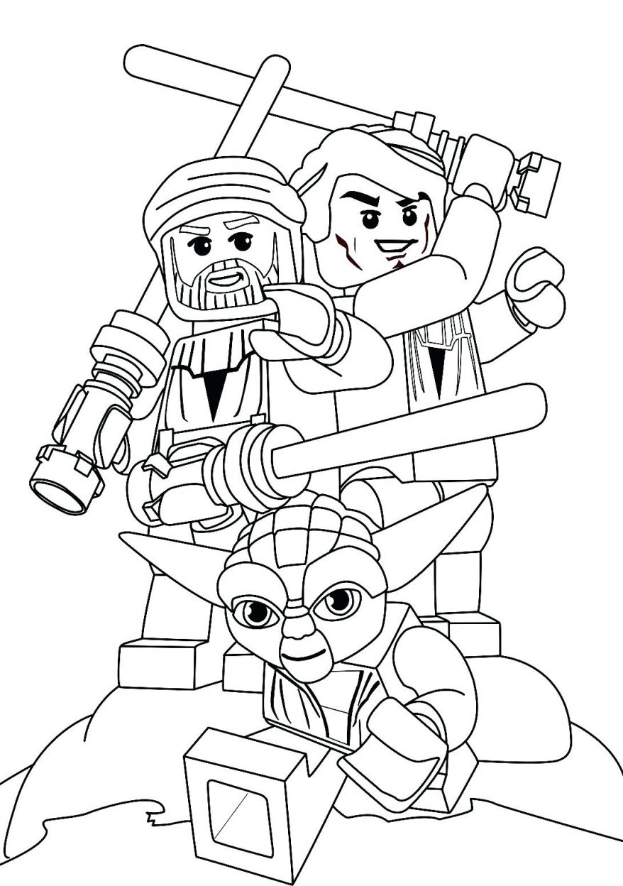 878x1248 Star Wars Coloring Page For A To Download 43 Awesome Lego Pages