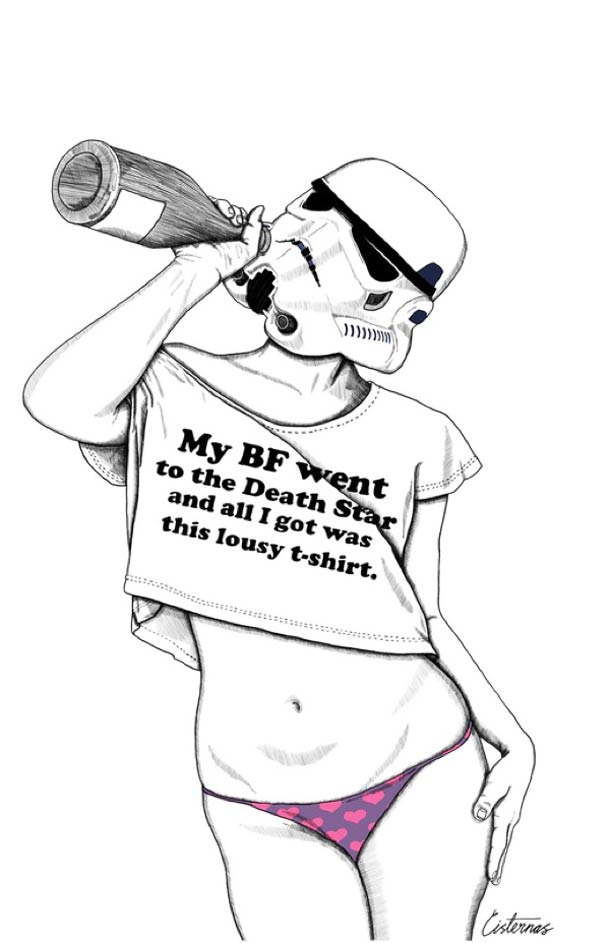 610x943 Pin Up And Stormtroopers 16 Illustrations By Cisternas