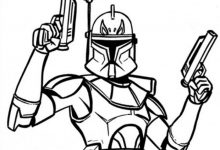 220x150 Star Wars Stormtrooper Art Coloring Page