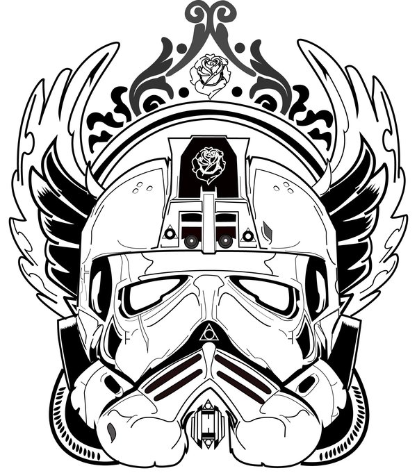 600x681 Star Wars Stormtrooper Illustration By Larrylim