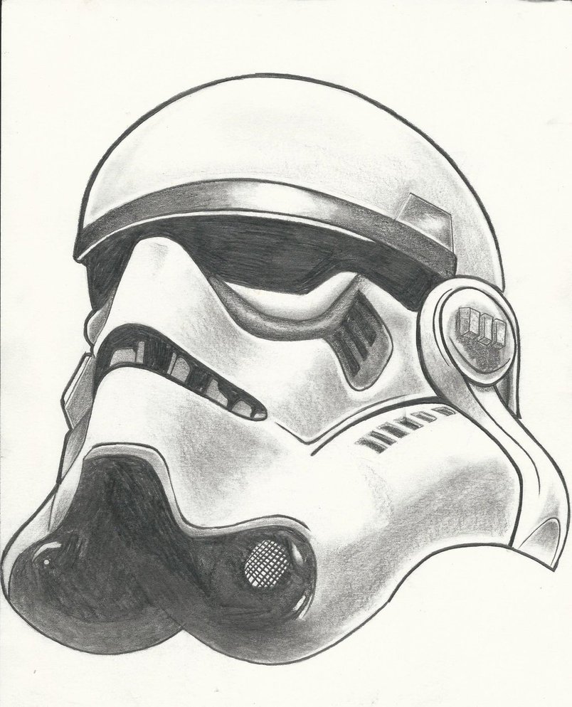 804x994 Storm Trooper Helmet By Mcginnisfinearts