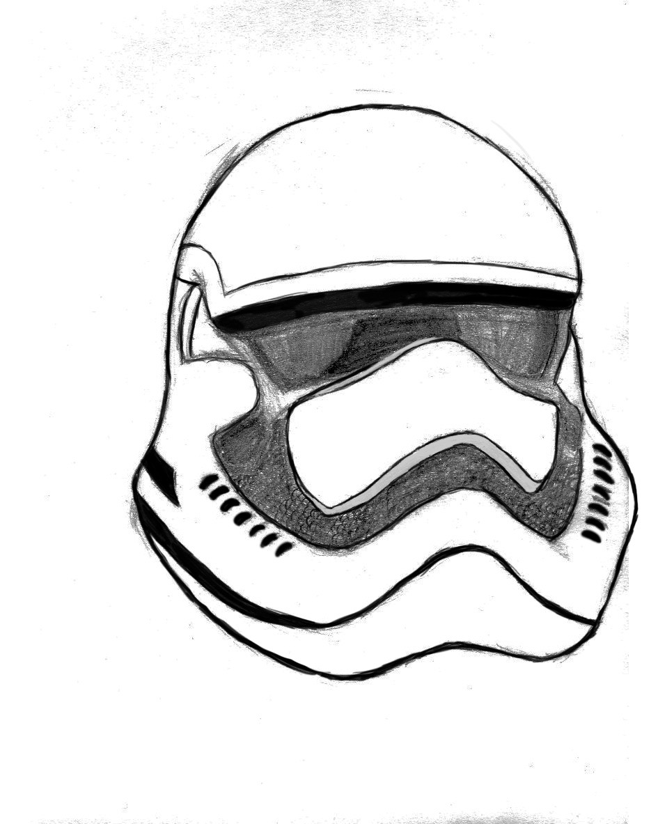 Star Wars Stormtrooper Helmet Drawing at GetDrawings | Free download