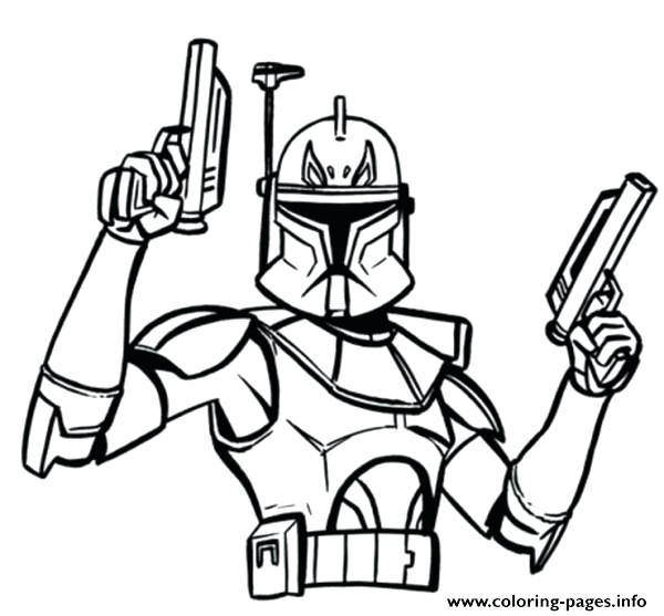 600x557 Captain Rex Coloring Page Star Wars Captain Coloring Pages Star