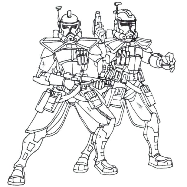618x617 Clone Coloring Pages Clone Trooper Coloring Pages Print Color
